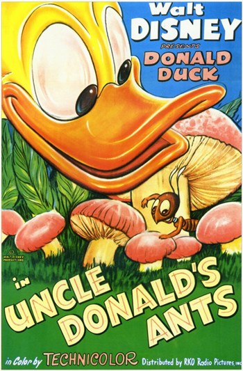 Uncle Donalds Ants Movie Poster - 11 x 17 in.