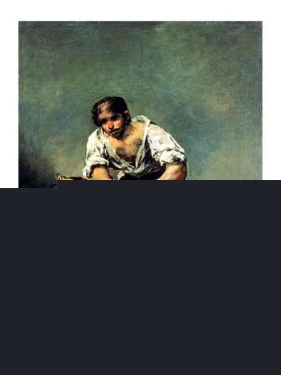 BALBAL53546 The Knife-Grinder Poster Print by Francisco De Goya - 18 x 24 in.