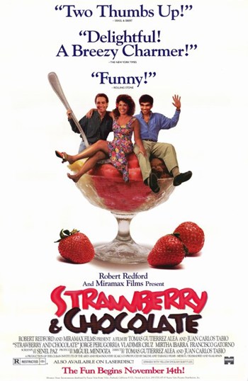 Strawberry & Chocolate Movie Poster - 11 x 17 in.