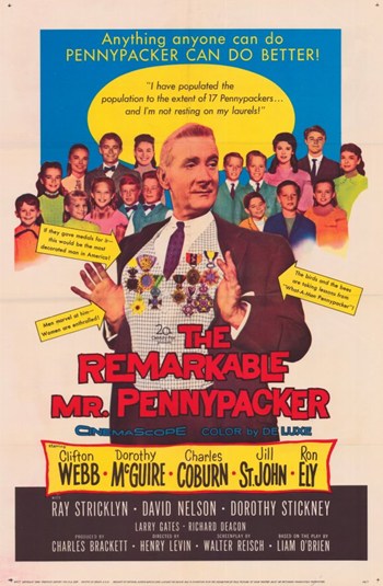 The Remarkable Mr. Pennypacker Movie Poster - 11 x 17 in.
