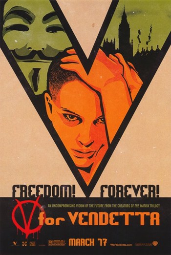 V for Vendetta Movie Poster - 11 x 17 in.