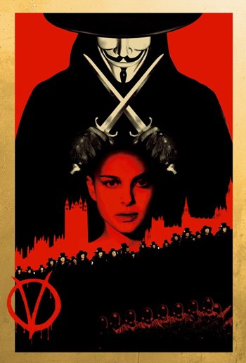 V for Vendetta Movie Poster - 11 x 17 in.