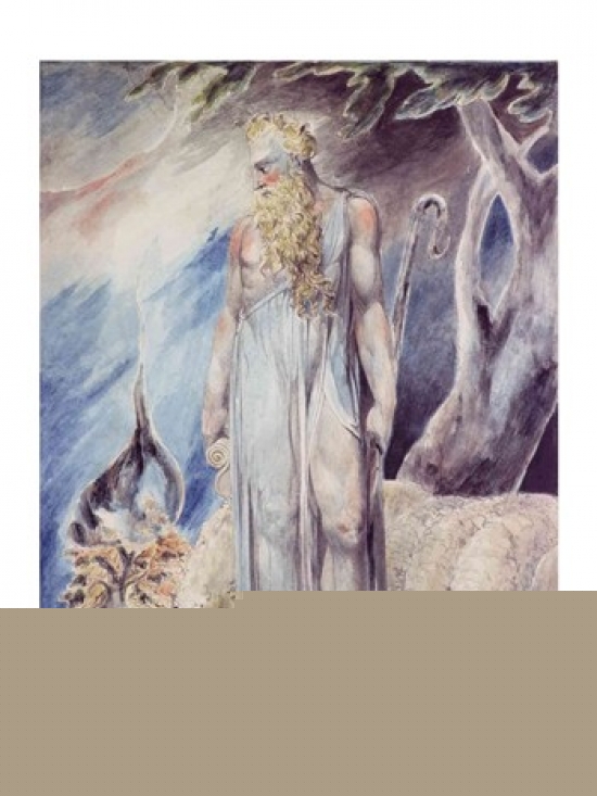 Moses & The Burning Bush Poster Print by William Blake - 24 x 36 in. - Large