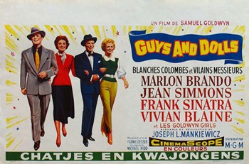 Guys & Dolls Movie Poster - 17 x 11 in.