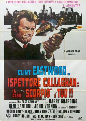 Dirty Harry Movie Poster - 11 x 17 in.