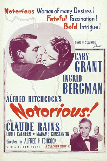 Notorious Movie Poster - 11 x 17 in.
