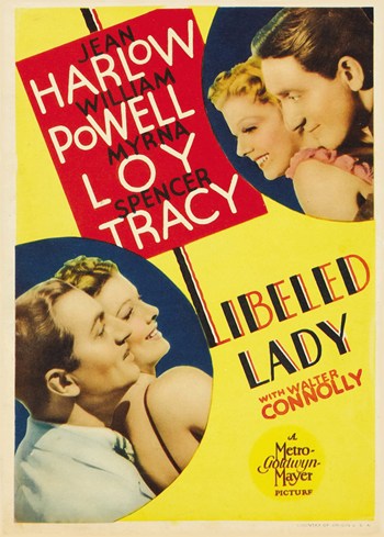 Libeled Lady Movie Poster - 11 x 17 in.