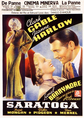Saratoga Movie Poster - 11 x 17 in.