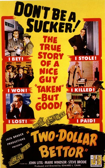 Two Dollar Bettor Movie Poster - 11 x 17 in.