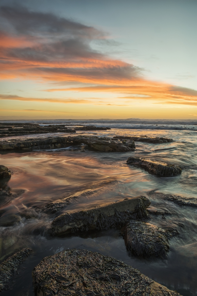 DPI12281393 Sunset Over The Ocean Near The City of Cape Town - South Africa Poster Print - 12 x 19 in.