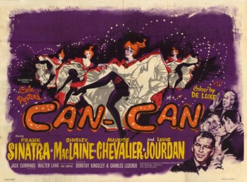 Can Can Movie Poster - 17 x 11 in.