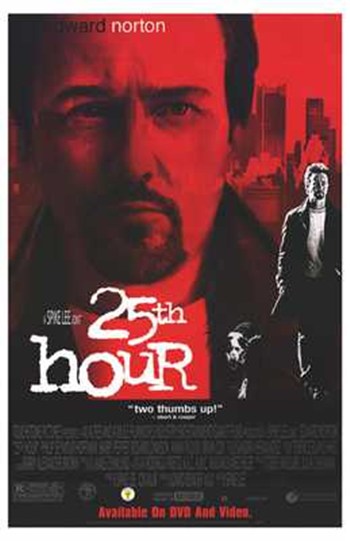 25th Hour Movie Poster - 11 x 17 in.