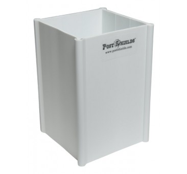Protects Mailbox & Fence Posts From Grass Trimmer Damage White - 4 x 4 x 6 in.