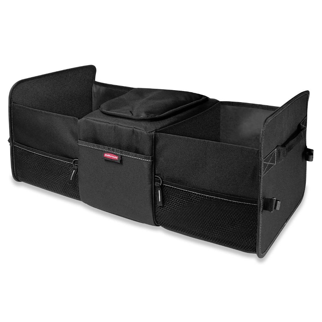 Picture of Rubbermaid 3396-00 Car Cargo Foldable Organizer Storage with Cooler&#44; Black