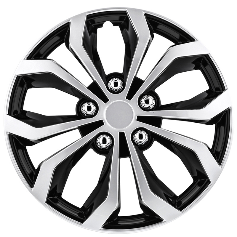 Picture of Rovi RV001-15SB 15 in. Fiorano Wheel Cover&#44; Silver & Black
