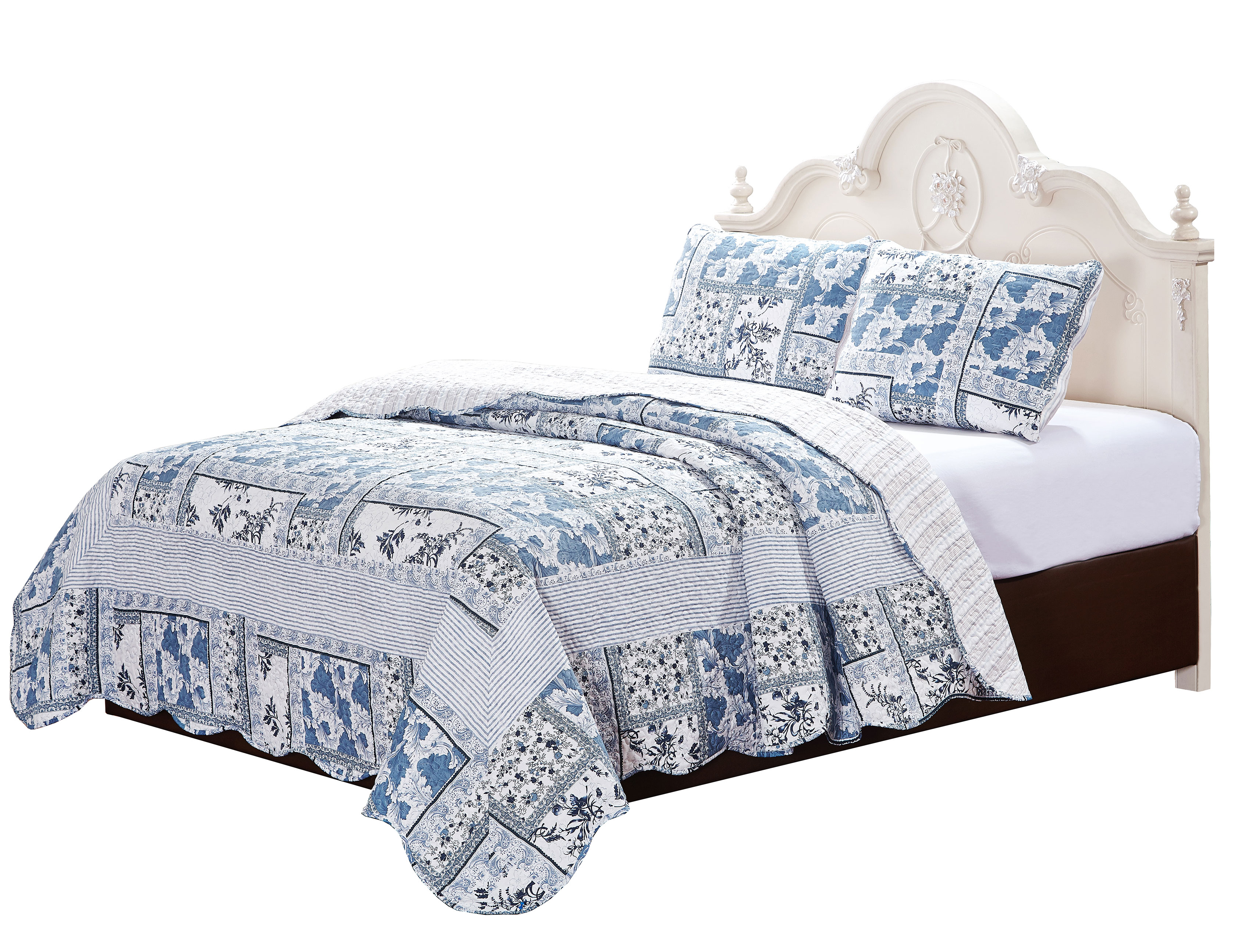 Picture of Bay Colony by Patch Magic SQKMELS 103 x 111 in. Melissa Set&#44; Super King & 3-Standard Pillow Shams - 4 Piece
