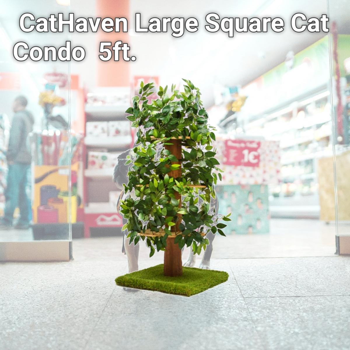 Picture of Petdwell CatHaven Large Square Cat Condo  5ft.