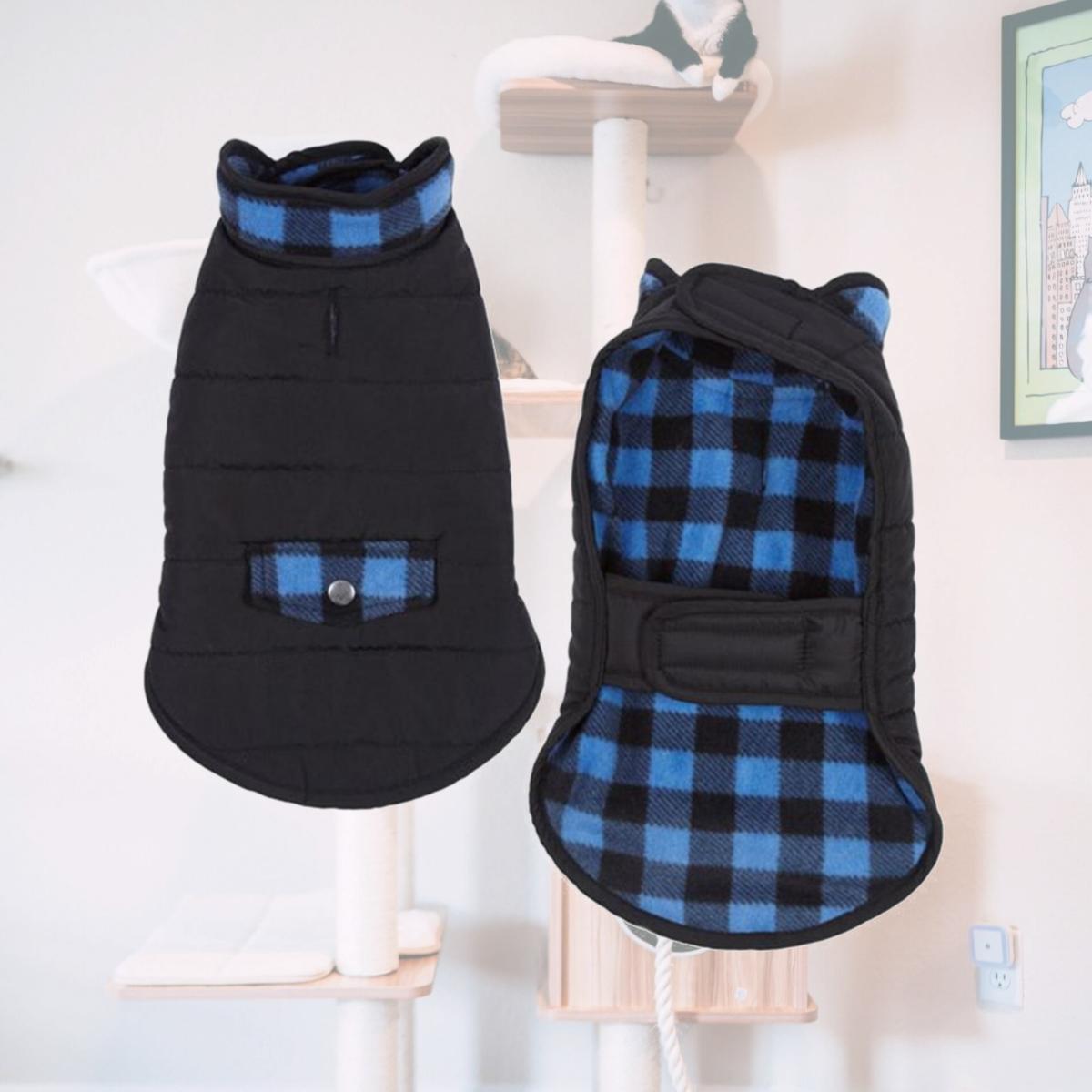 Picture of Casual Canine ZM1746 16 19 Reversible Coat, Blue - Medium