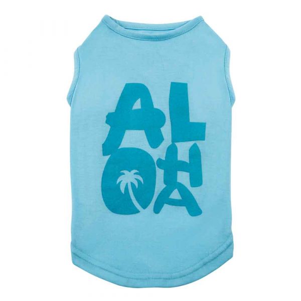 Picture of Casual Canine ZM8280 12 19 Aloha Dog Tank - Small