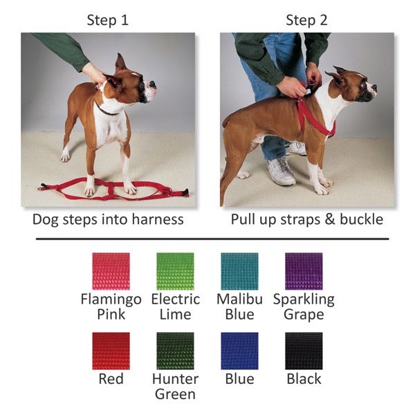 Picture of Casual Canine ZA817 25 83 25-40 in. Nylon 2 Step Harness, Red
