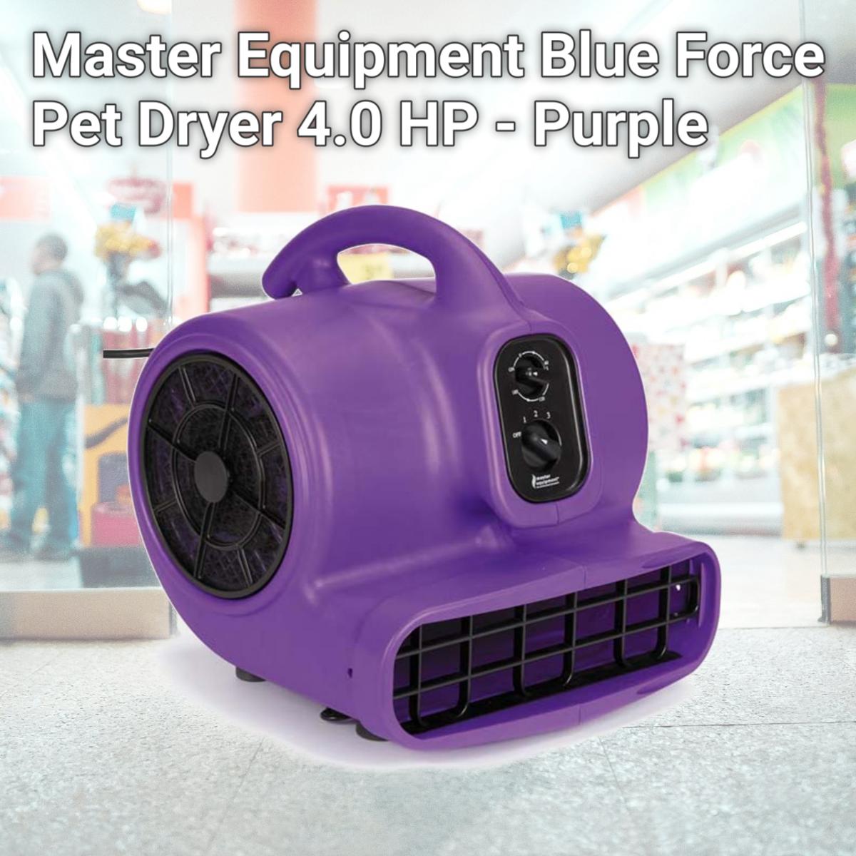 Picture of  Master Equipment Blue Force Pet Dryer 4.0 HP - Purple