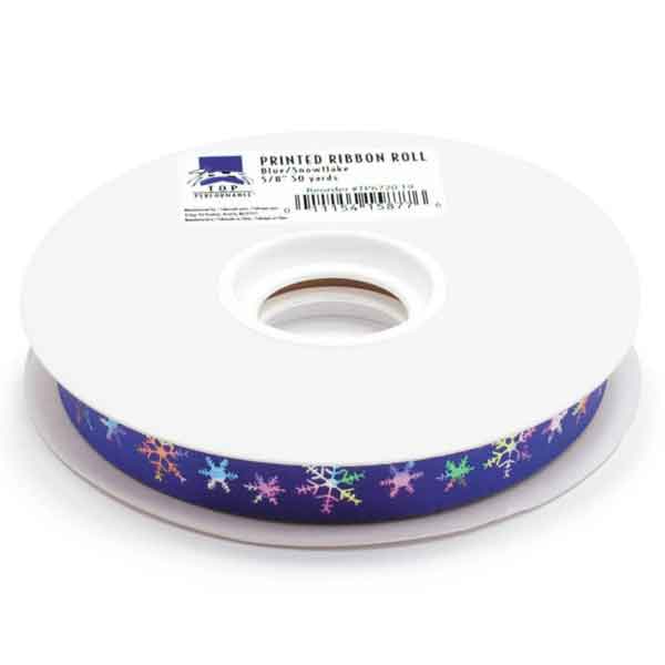 Picture of  Top Performance Printed Ribbon Roll, Blue - 50 yards