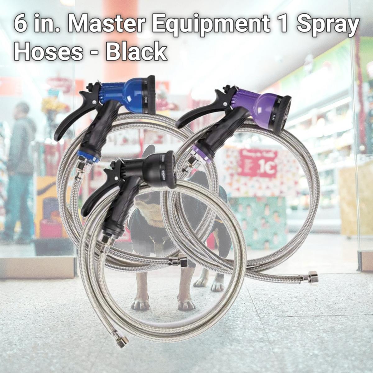Picture of  6 in. Master Equipment 1 Spray Hoses - Black