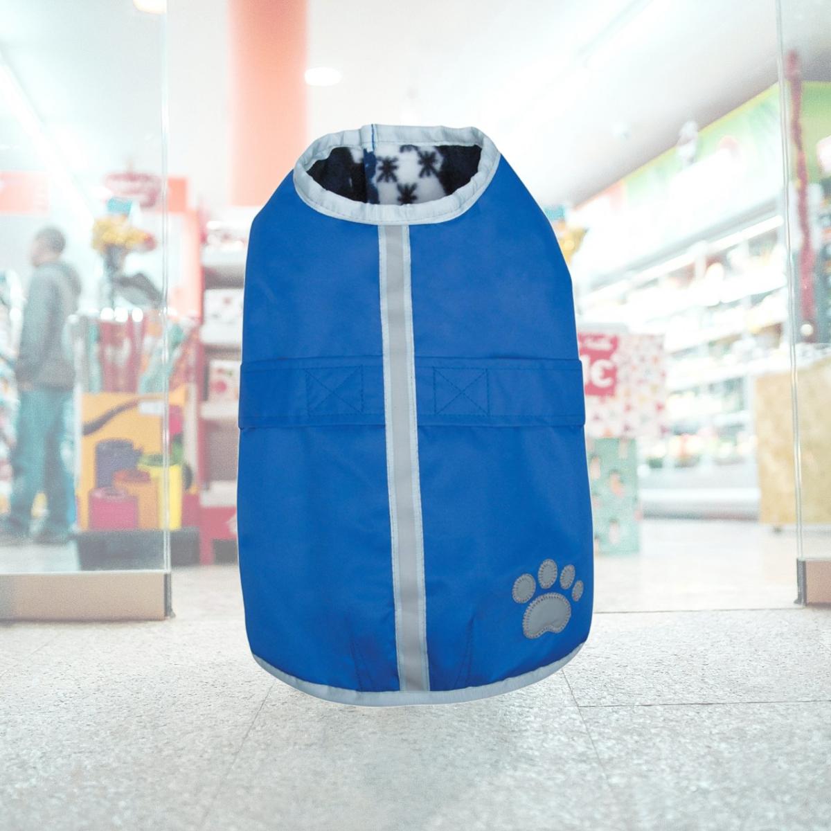Picture of Zack & Zoey Polyester Noreaster Dog Blanket Coat, Dark Blue - Small & Medium