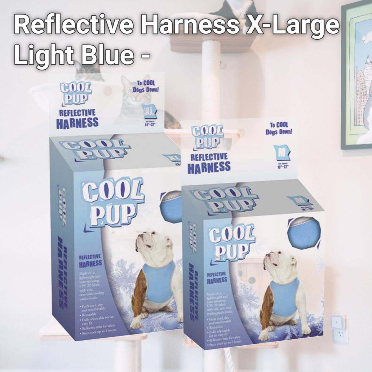 Picture of Cool Pup Reflective Harness X-Large Light Blue  - ZA1789 24 191