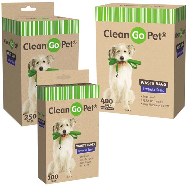 Picture of Clean Go Pet Lavender Scent Doggy Waste Bags 400-Count  - ZW034 40