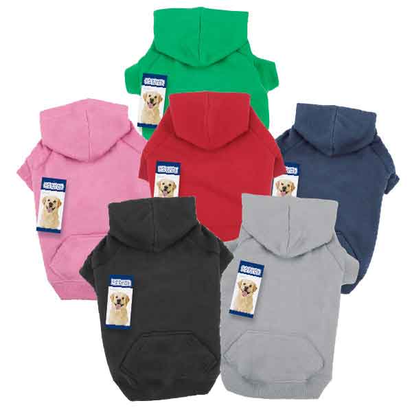 Picture of  Casual Canine Basic Hoodies Bulk&#44; Extra Small - Black