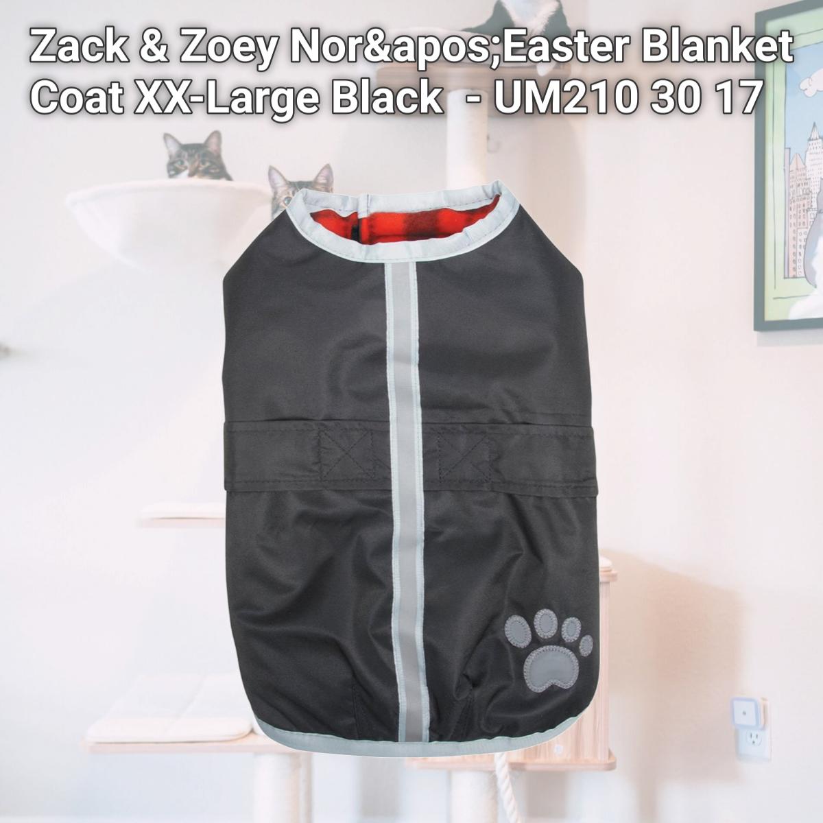 Picture of Zack &amp; Zoey Nor&apos;Easter Blanket Coat XX-Large Black  - UM210 30 17
