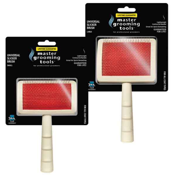 Picture of Master Grooming Tools TP1051 18 95 Universal Slicker Brush - White, Large