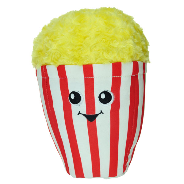 Picture of Chomper ZD2206 12 20 Food Junkeez Popcorn Plush Dog Toy - Small