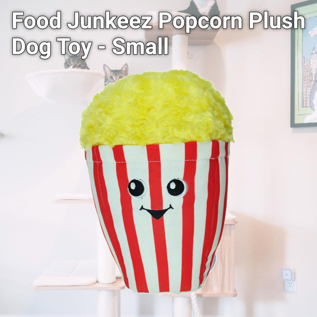Picture of Chomper ZD2206 12 20 Food Junkeez Popcorn Plush Dog Toy - Small