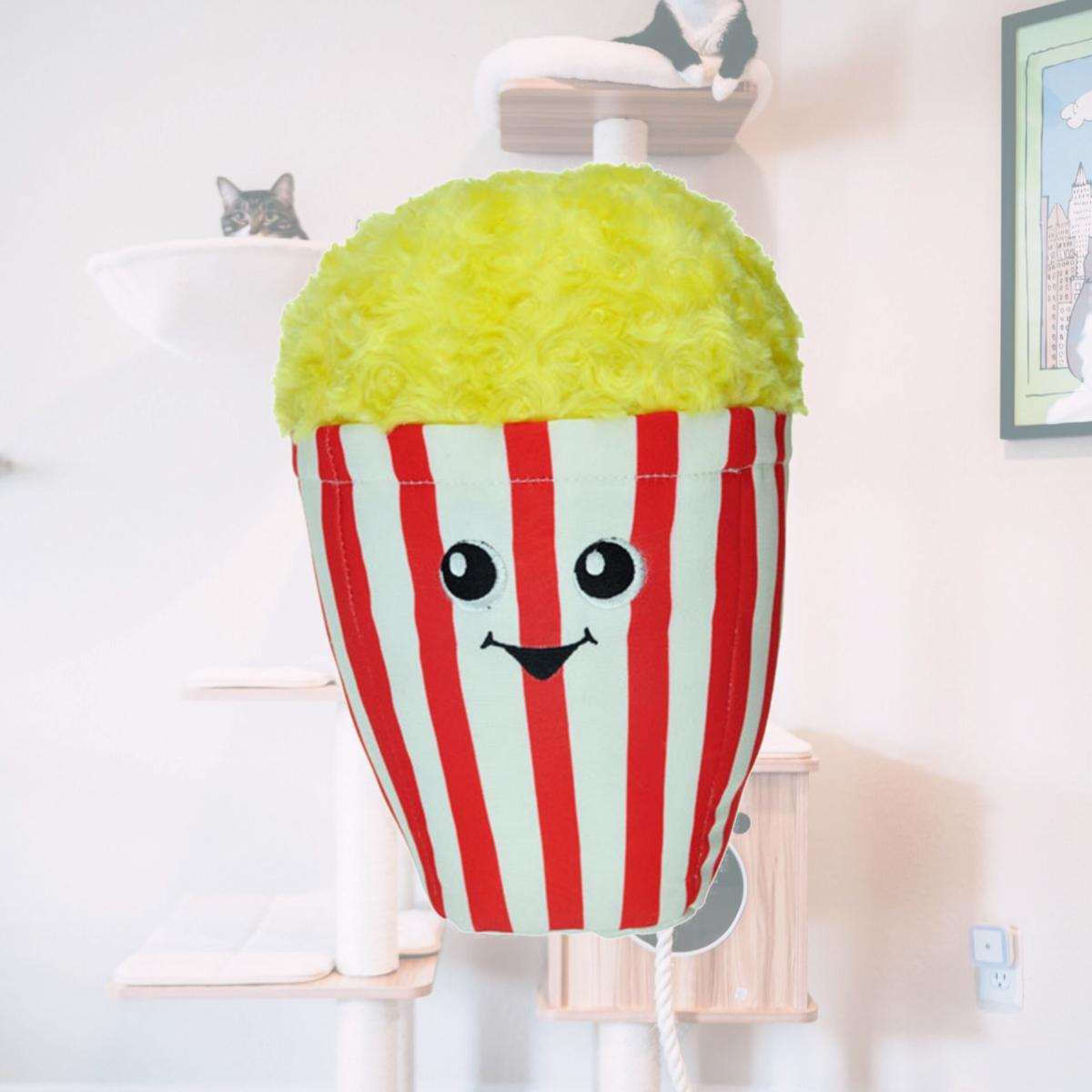 Picture of Chomper ZD2206 12 20 Food Junkeez Popcorn Plush Dog Toy - Small