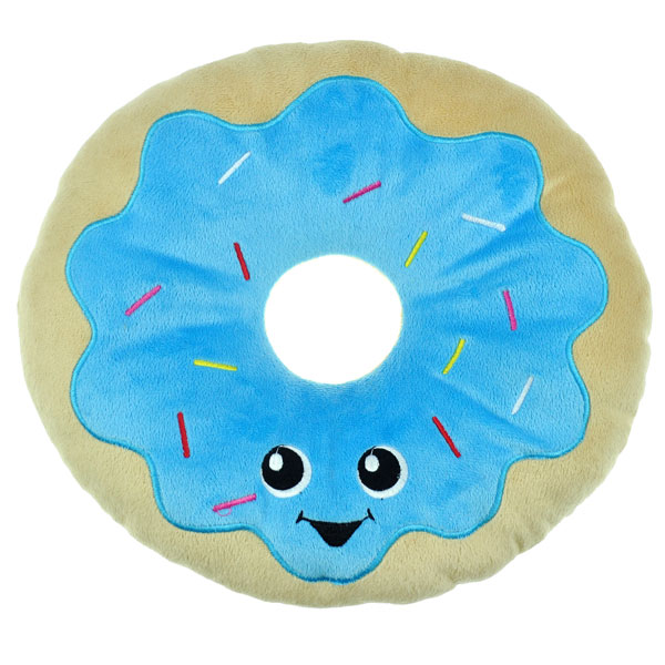 Picture of Chomper ZD2217 12 21 Food Junkeez Donut Plush Dog Toy - Small