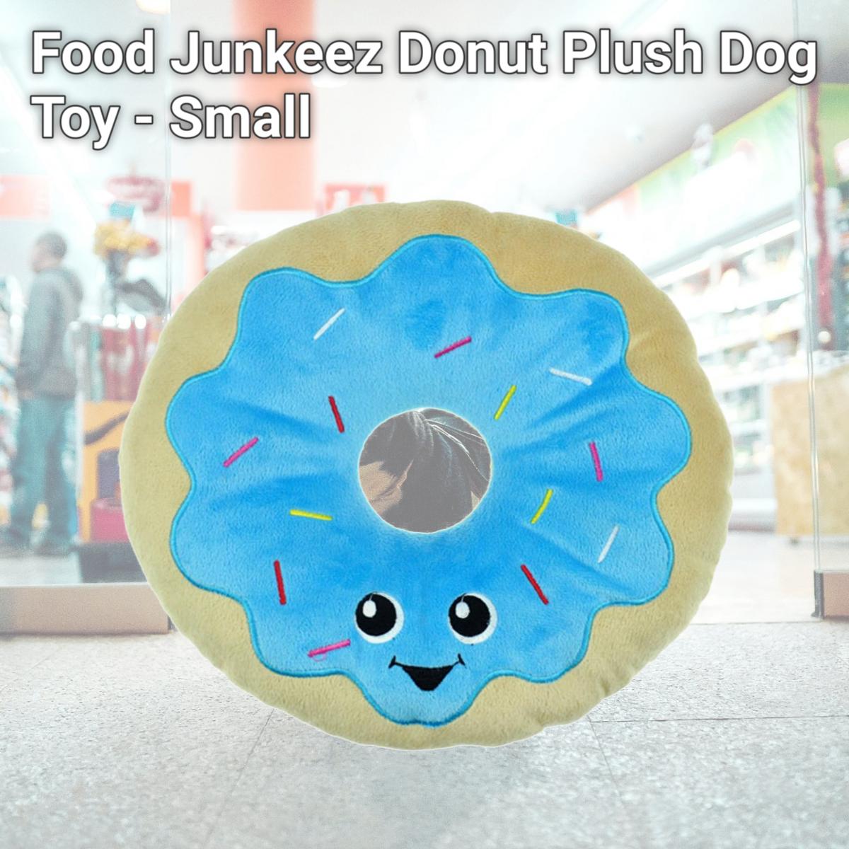 Picture of Chomper ZD2217 12 21 Food Junkeez Donut Plush Dog Toy - Small