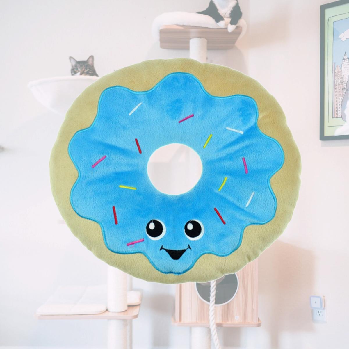 Picture of Chomper ZD2217 12 21 Food Junkeez Donut Plush Dog Toy - Small