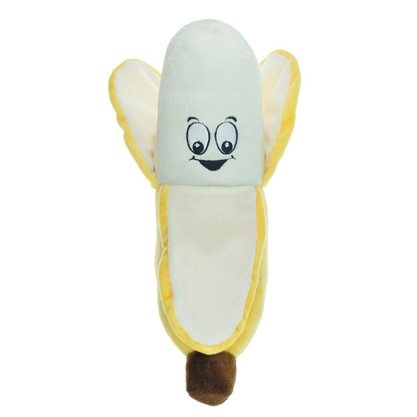 Picture of Chomper ZD2198 12 22 Food Junkeez Banana Plush Dog Toy - Small