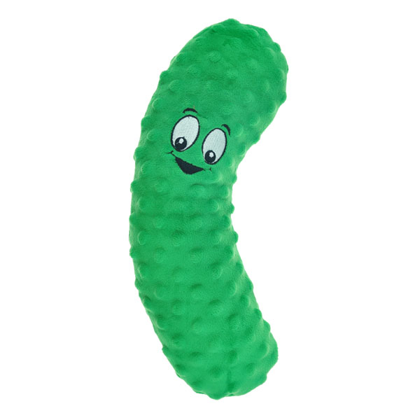Picture of Chomper ZD2200 12 25 Food Junkeez Pickle Plush Dog Toy - Small