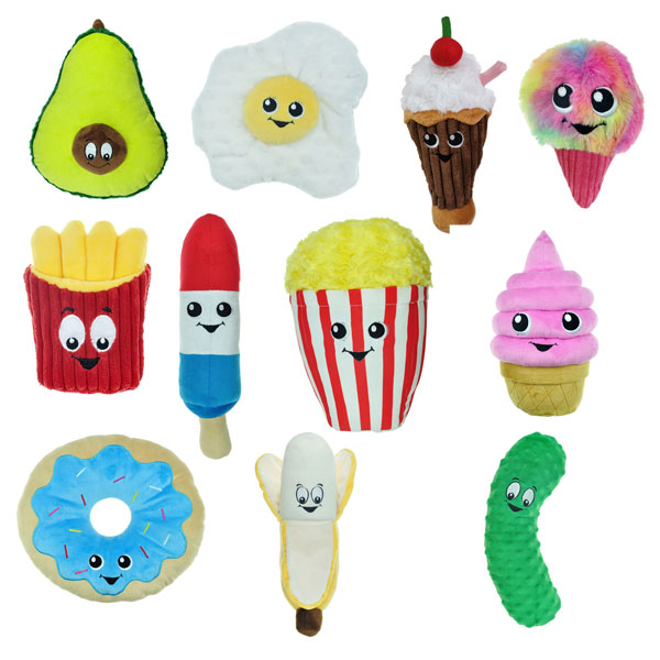 Picture of Chomper ZD2200 20 25 Food Junkeez Pickle Plush Dog Toy - Large