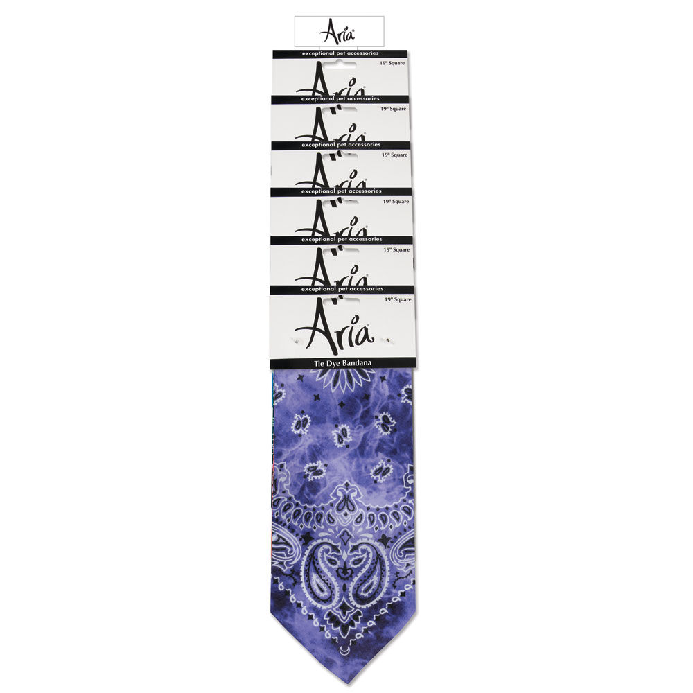 Picture of Aria DT1394 06 57 Tie Dye Bandanas with Clip Strip