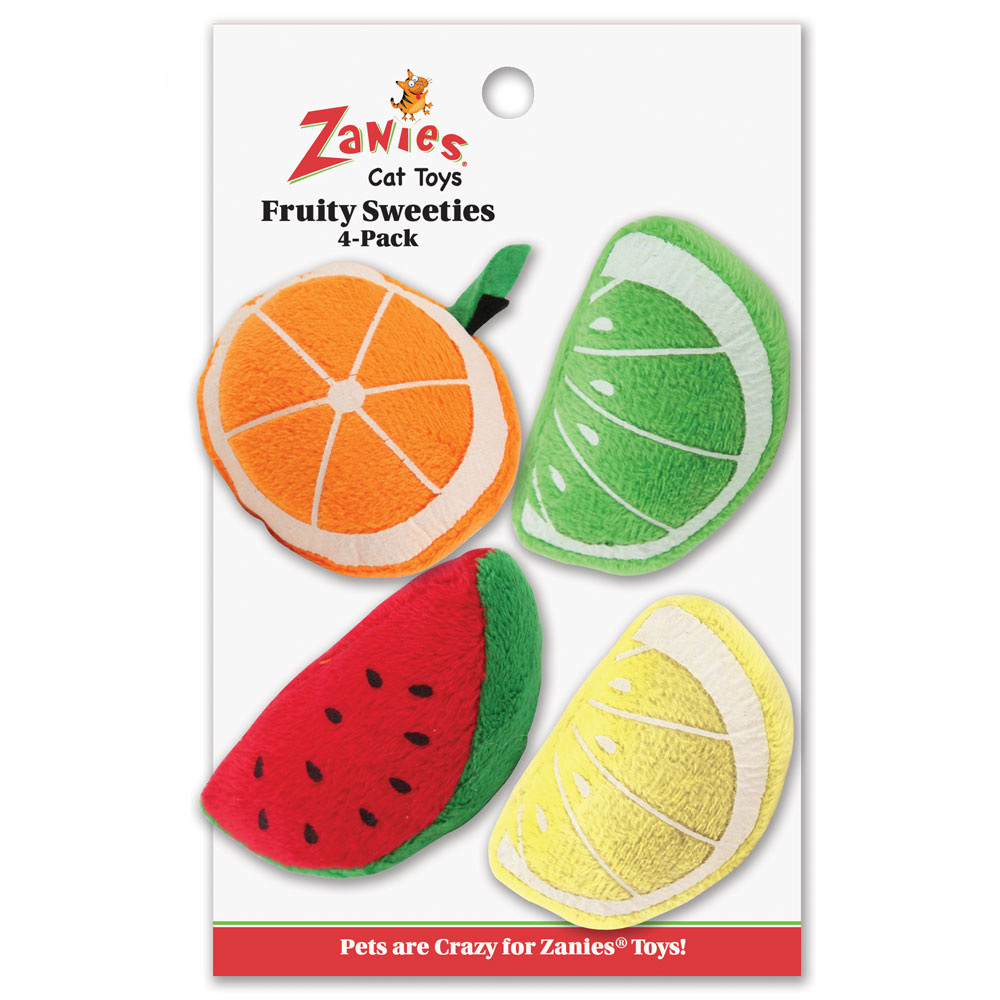 Picture of Zanies ZA1185 06 Canister Fruity Sweeties Cat Toy - 6 Piece
