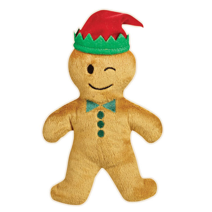 Picture of Griggles US1062 12 Gingerbread Emoji Plush Dog Toy Clip Strip - 12 Piece