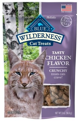 Picture of Blue Buffalo 21012029 2 oz Wilderness Cat Treat Crunchy Chicken