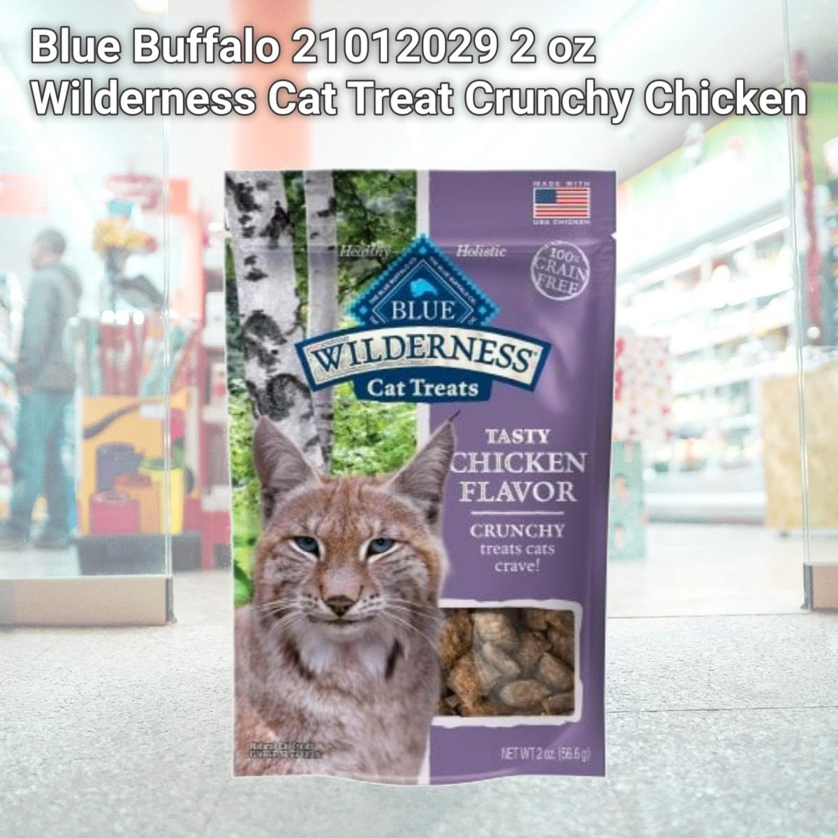Picture of Blue Buffalo 21012029 2 oz Wilderness Cat Treat Crunchy Chicken