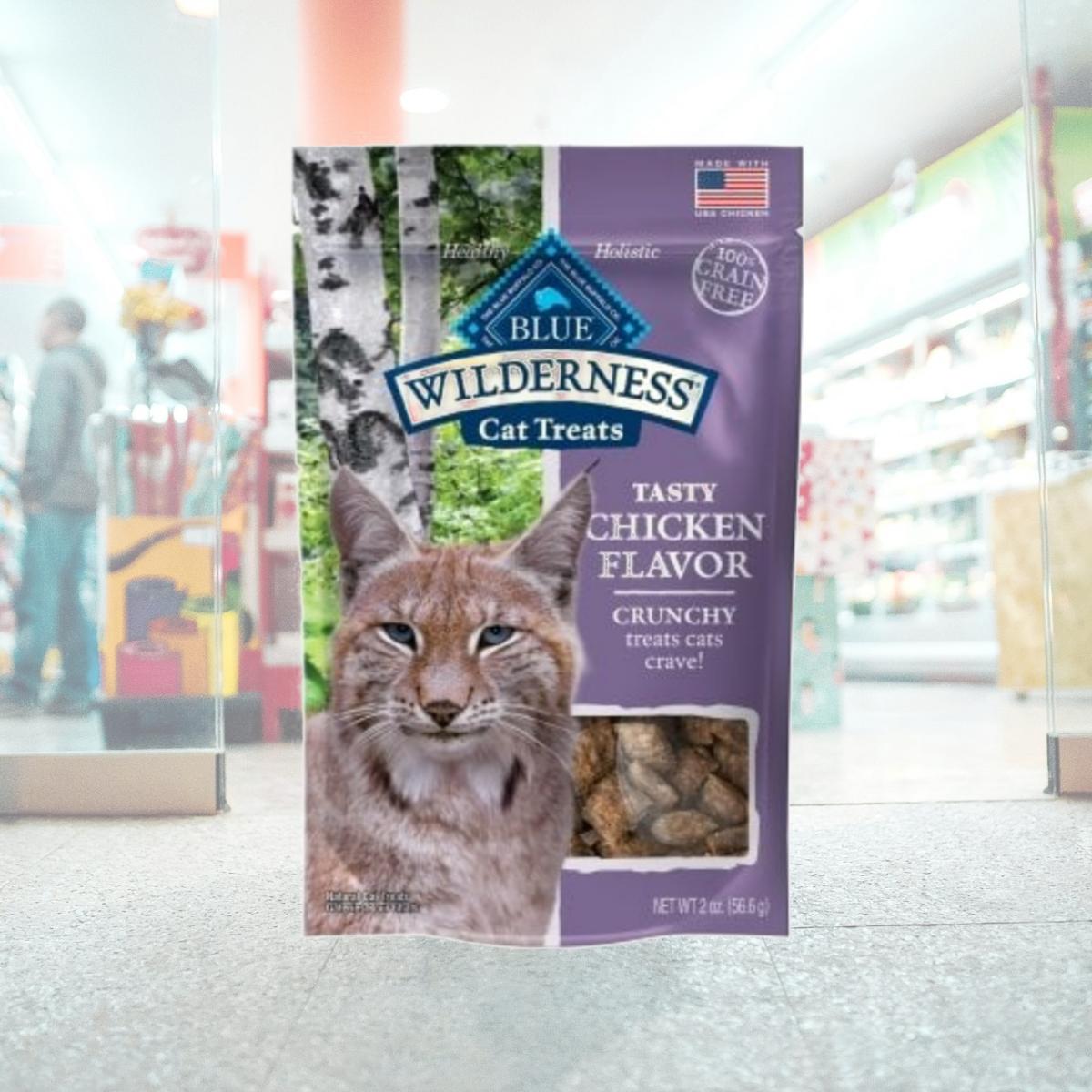 Picture of Blue Buffalo 21012029 2 oz Wilderness Cat Treat Crunchy Chicken