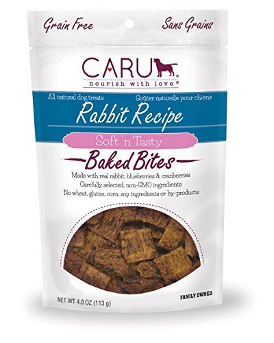 Picture of Caru Pet Food 30700518 4 oz Natural Rabbit Recipe Bites Dog Treats