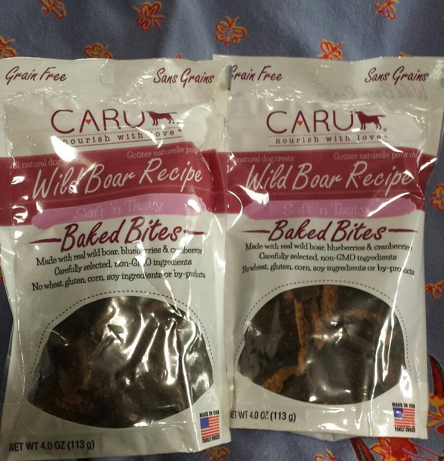 Picture of Caru Pet Food 30700520 4 oz Natural Wild Boar Recipe Baked Bites Dog Treats